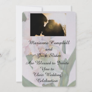 CONVITE DE CASAMENTO PERSONALIZÁVEL DO IRIS BRANC