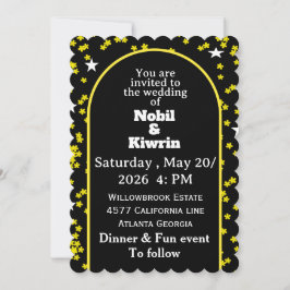 Convite de casamento personalizável | Elegante