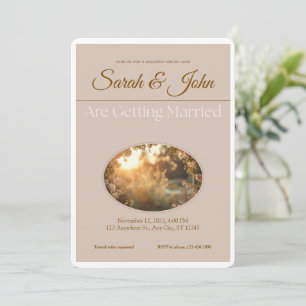 Convite de Casamento Personalizável - Elegante e S