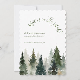 Convite de Casamento | Pinheiros Florestais Aquare