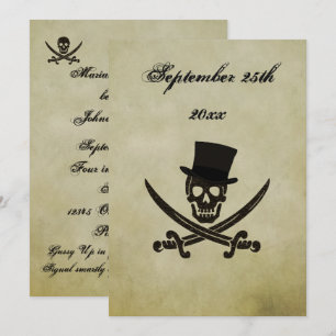 Convite de Casamento Pirata