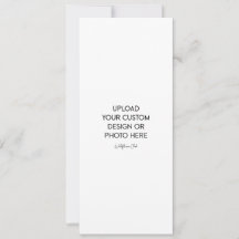 Convite de Casamento Plano 4" x 9,25"