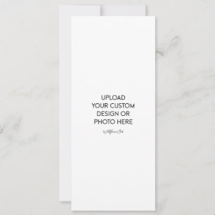 Convite de Casamento Plano 4" x 9,25"