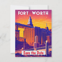 Convite de Casamento Ponte Rosa de Fort Worth