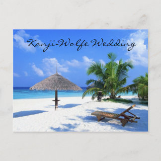 convite de casamento postal