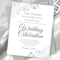 Convite de Casamento PREÇO BAIXO com Renda Pratead