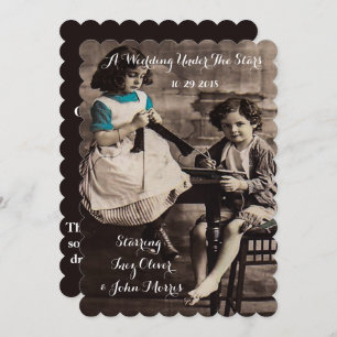 Convite De Casamento Previsto Para O Filme De Vint