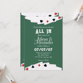 Convite De Casamento Previsto Pelo Poker/Casino