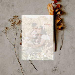 Convite de Casamento Primavera Poética Foto Terrac