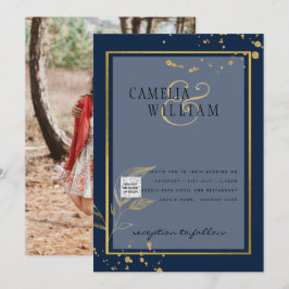 CONVITE DE CASAMENTO QR Code SALVE A DATA AZUL FOT