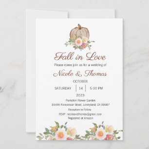 Convite de casamento, queda no casamento