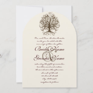 Convite de Casamento Raízes da Árvore Redemoinho M