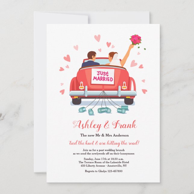 Convite de Casamento Recém-Casados (Frente)