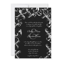 Convite de Casamento Redemoinho Chique