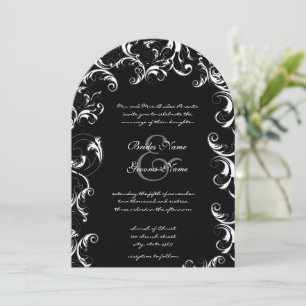 Convite de Casamento Redemoinho Chique