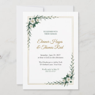 Convite de Casamento Regency Threefold