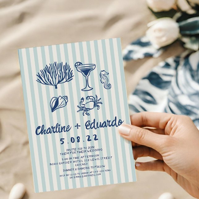 Convite de Casamento Retroativo da Costa de Escrit (Criador carregado)