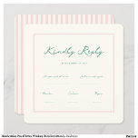 Convite De Casamento Retroativo De Pastel De Escri<br><div class="desc">Convite De Casamento Retroativo De Pastel De Escrita Manual</div>