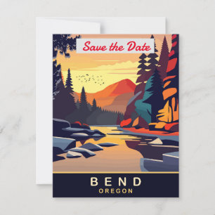 Convite de Casamento Rio Montanha Bend Oregon