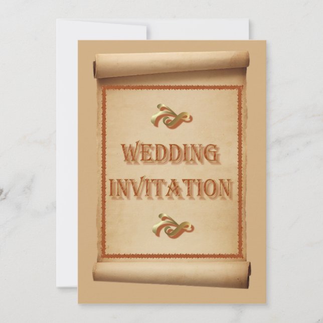 Convite de Casamento Rolo de Casamento (Frente)