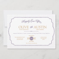 Convite de Casamento Romance de Conto de Fadas