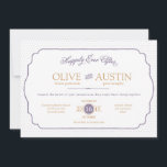 Convite de Casamento Romance de Storybook<br><div class="desc">Um clássico design de um conto de fadas. Entre em contato comigo para obter paletas de cores adicionais.</div>