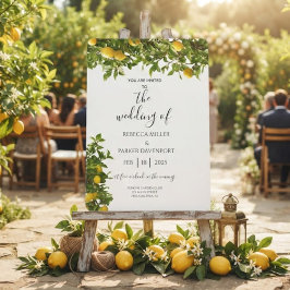 Convite de Casamento Romance do Pomar de Limão