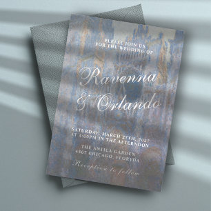 Convite de Casamento Romântico Catedral de Rouen d