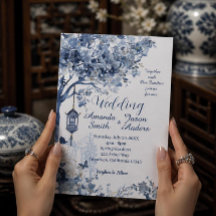 Convite de Casamento Romântico Elegante Inspirado 