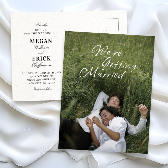 Convite de casamento romântico estético (Criador carregado)