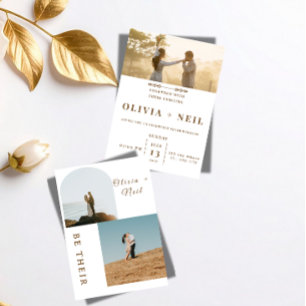 Convite de Casamento Romântico Preto e Dourado