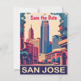 Convite de Casamento Rosa de San Jose Califórnia
