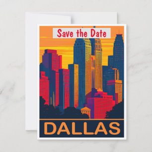 Convite de Casamento Rosa do Horizonte de Dallas T