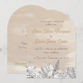 Convite de Casamento Rosa Pastel