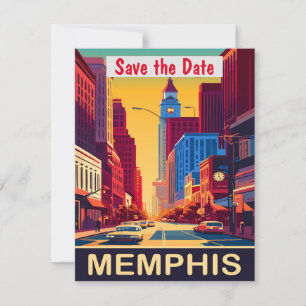 Convite de Casamento Roxo Estrada de Memphis Tenne