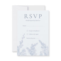 Convite de casamento RSVP Botânico Elegante