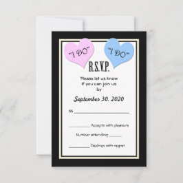 Convite de Casamento RSVP I DO Carta