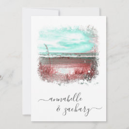 *~* CONVITE DE CASAMENTO + RSVP - Praia QR AR7