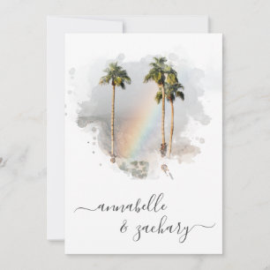 *~* CONVITE DE CASAMENTO + RSVP - QR TROPICAL AR11