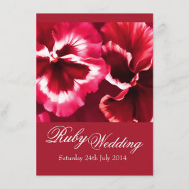 Convite de Casamento Rubi 40º