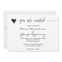 Convite de casamento Rustic Kraft, caligrafia