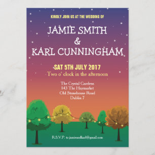 Convite de Casamento Rústico