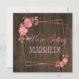 Convite de Casamento Rústico