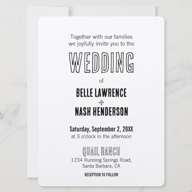 Convite de Casamento Rústico Boho Celeiro (Frente)