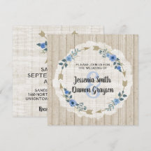 Convite de Casamento Rústico Boho com Flechas e Fl