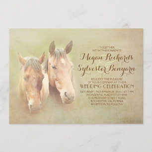 convite de casamento rústico do país com casal do