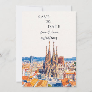 Convite de Casamento Sagrada Familia Barcelona