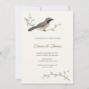 Convite de Casamento Saltator Songbird
