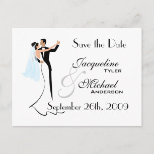 Convite de casamento Save the Date cartão postal