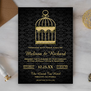 Convite de Casamento Shabby Chic com Gaiola de Pás